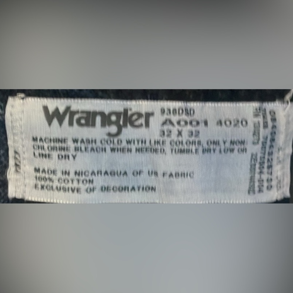 PreOwned Wrangler Cowboy Jeans Good Condition Size 32x 32 Ultra Flex 30X32 . - Picture 6 of 16